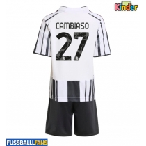 Juventus Andrea Cambiaso #27 Heimtrikotsatz Kinder 2025-26 Kurzarm (+ Kurze Hosen)